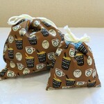 【ベアーバックス（茶色）】お弁当袋とコップ袋の2点セット