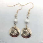 満月と三日月 ピアス