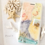 SALE♡ゆめかわ パステルの海iPhone7.8手帳型ケース