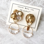 【イヤリング】vintage button accessory