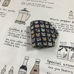 仮置きマスクケース　　　　ねこちゃん（ネイビー）