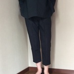 テーパードパンツ  黒  Mサイズ