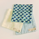 15㎝角のタオル×ガーゼミニはんかち