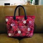 【送料無料】大人のパッチワークバック☆ヘキサゴン