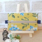 ウェットティッシュ&ティッシュケース＊花(イエロー)