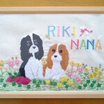N様オーダー品 刺繍額 