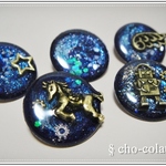 ▼受注制作▼宇宙色缶バッジ/ブローチ