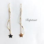 【送料込】スター×ツイスト☆華奢 ピアス