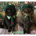 ニャスバーガー制服、猫ちゃんの首輪