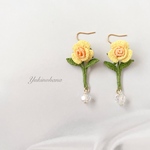 ピアス～薔薇（イエロー）