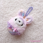 【C・ピンク×ラベンダー】イースターちょこぱんぬいぐるみチャーム♪