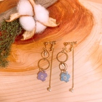 北欧花イヤリング・ピアス