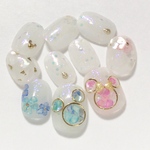 シェルネイル /ネイル ネイルチップ 春 夏 秋 冬 結婚式 ウェディング ブライダル 入学式 卒業式 成人式 お呼ばれ ご褒美 ホワイト 白 シェル 花 フラワー