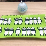 再販‼️マスクケース　パンダ🐼　グリーン