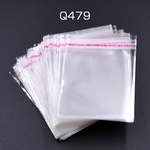 Q479  600枚  OPP袋 透明テープ付き 6×8cm 3×【約200枚】