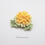 レース糸♡タンポポのブローチ