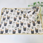 40×60 しろくまカフェ　ランチョンマット＆巾着袋 給食セット 男の子　女の子