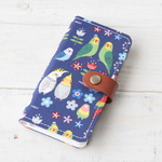iPhone13シリーズSE3対応カラフル☆インコ　手帳型スマホケースiPhone12シリーズ/SE2/11シリーズ /iPhone8 Android対応