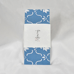 手ぬぐい 金魚台輪と菖蒲 (つきくさ色/青)