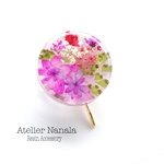 本物のお花のポニーフック　レジン