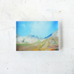 山の透けるアクリルパネル 10×7cmミニ 【涸沢カールの紅葉】 