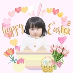 お子様やペットちゃんの写真でイースター画像🐰💓