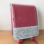 新柄入荷＊再販【受注製作】女の子向け♡切替柄と縁取りが選べる＊透明ランドセルカバー