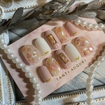 ネイルチップNo.32  春ネイル　パステルネイル　シェルネイル