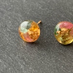 ミックストルマリン プチピアス