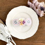 Hair accessory : バレッタ " embroidery and flower. " 01 