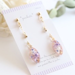 揺ら揺らお花ピアス/イヤリング　ピンク