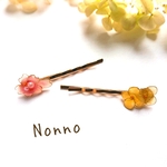 春のお花コラボ ヘアピン