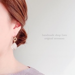 ice×gold flower ring ピアス/イヤリング 