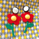 レトロモダン✳ビッグフラワーピアス