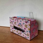 ティッシュボックス付き小物入れ ハリネズミ カルトナージュ