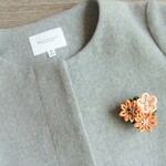 入学式・母の日に☆つまみ細工 お花のプチブローチ コサージュ（yellow）