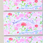 🌺【再販】母の日メッセージカード/ミニカード/Happy Mother's Day/10枚入り1セット💝