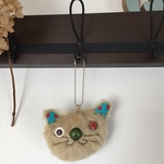 mappppppyサマご予約品☆茶色ネコちゃんのボールチェーン