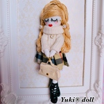 ベージュのタータンチェック❤︎ルルベちゃん❤︎（送料無料）