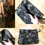 迷彩クラッチバッグ