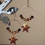 秋の星空ピアス