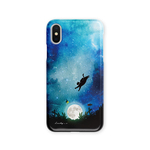 海に沈む満月と猫　スマホケース 星 iPhoneケース iPhoneXS iPhoneXR iPhone11Pro Xperia Galaxy 他機種対応