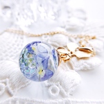 瑠璃唐草のガラスドーム ネックレス Spring
