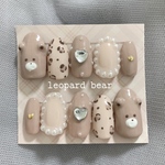 ︴  leopard bear nail chip   ︴