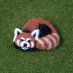 ♡羊毛フェルト　レッサーパンダさんブローチ♡