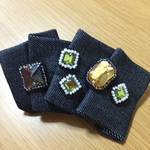 キラキラ×デニム  バレッタ