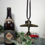 飛行機＆トランク★ビンテージテイスト★アンティークアクセサリー♪チョーカー★転売・写真の転載OK★