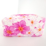 プルメリア(ピンク)スクエアポーチ*。・ﾟ・＊