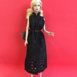 レースシャツドレス