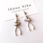 【一点物】all silve pierce / earring